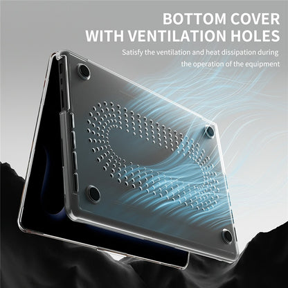Imprint Pattern PC TPU Laptop Case For MacBook Pro 14 inch (2026) A3427 A3426 / (2025) A3434 A3112 A3185 A3401 / (2024) A2918 A2992 / (2023) A2779 / (2022) / (2021) A2442