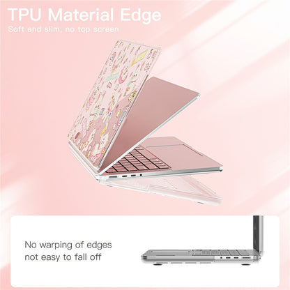 Imprint Pattern PC TPU Laptop Case For MacBook Pro 14 inch (2026) A3427 A3426 / (2025) A3434 A3112 A3185 A3401 / (2024) A2918 A2992 / (2023) A2779 / (2022) / (2021) A2442