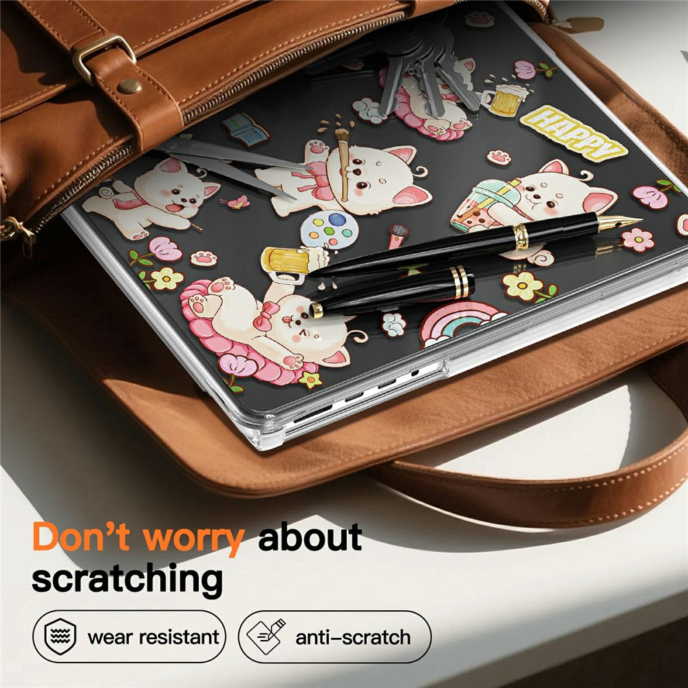 Imprint Pattern PC TPU Laptop Case For MacBook Pro 14 inch (2026) A3427 A3426 / (2025) A3434 A3112 A3185 A3401 / (2024) A2918 A2992 / (2023) A2779 / (2022) / (2021) A2442