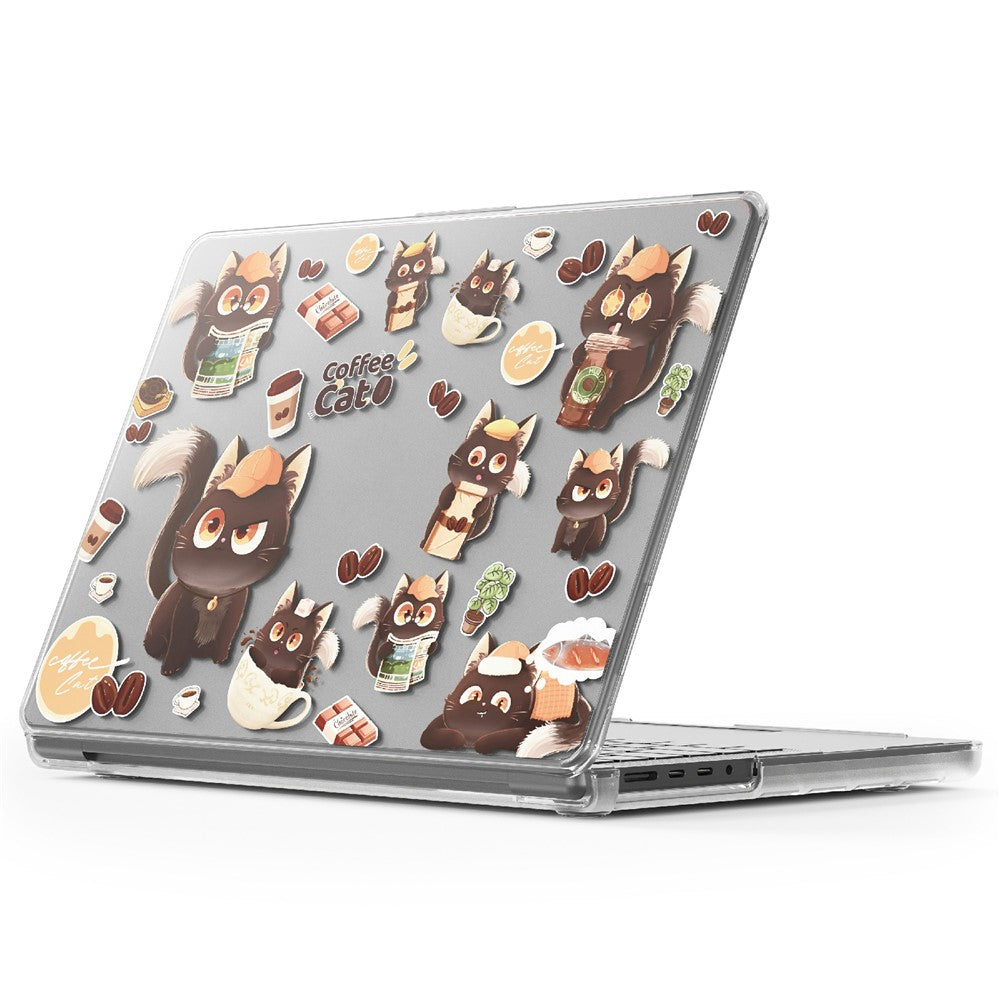 Imprint Pattern PC TPU Laptop Case For MacBook Pro 14 inch (2026) A3427 A3426 / (2025) A3434 A3112 A3185 A3401 / (2024) A2918 A2992 / (2023) A2779 / (2022) / (2021) A2442