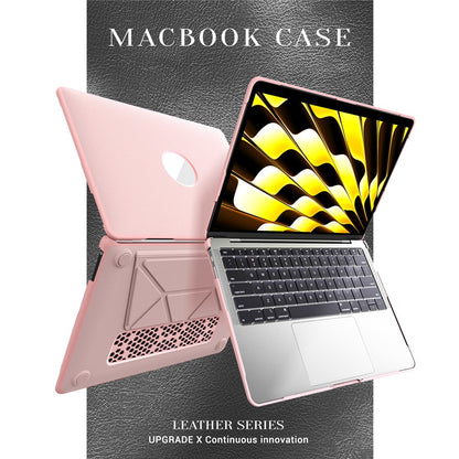 Laptop Case for MacBook Air 13 inch (2020) / (2018) A2337 M1 A2179 A1932 Kickstand PU TPU PC Notebook Protective Cover