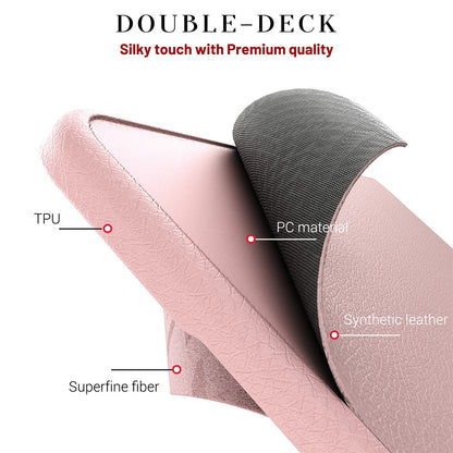 Laptop Case for MacBook Air 13 inch (2020) / (2018) A2337 M1 A2179 A1932 Kickstand PU TPU PC Notebook Protective Cover