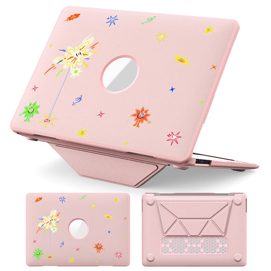 Pattern Printing Laptop Case for MacBook Air 13 inch (2020) / (2018) A2337 M1 A2179 A1932 Notebook Kickstand Cover