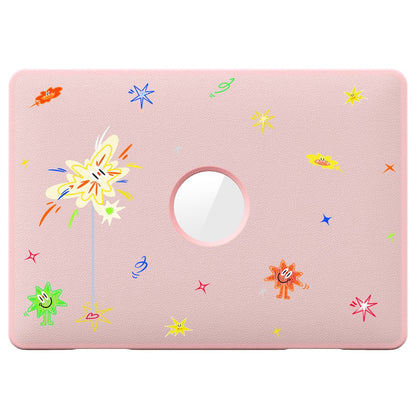 Pattern Printing Laptop Case for MacBook Air 13 inch (2020) / (2018) A2337 M1 A2179 A1932 Notebook Kickstand Cover