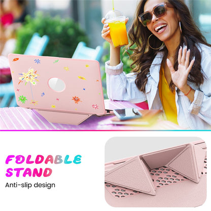 Pattern Printing Laptop Case for MacBook Air 13 inch (2020) / (2018) A2337 M1 A2179 A1932 Notebook Kickstand Cover
