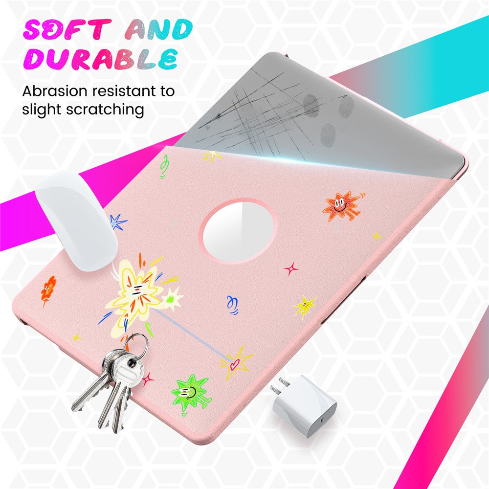 Pattern Printing Laptop Case for MacBook Air 13 inch (2020) / (2018) A2337 M1 A2179 A1932 Notebook Kickstand Cover