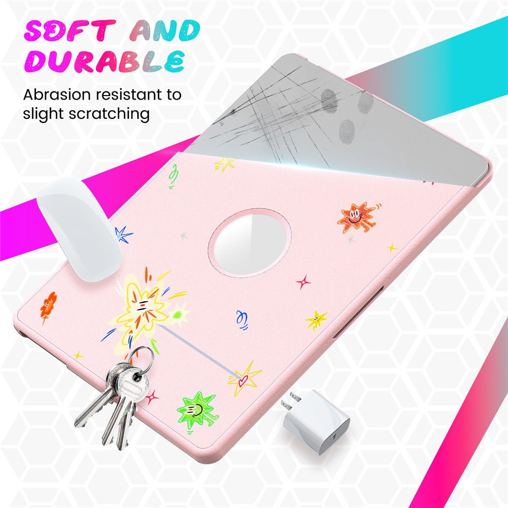 Pattern Printing Laptop Case for MacBook Air 13 inch (2026) A3449 / (2025) A3240 / (2024) A3113 / (2022) A2681 Notebook Kickstand Cover
