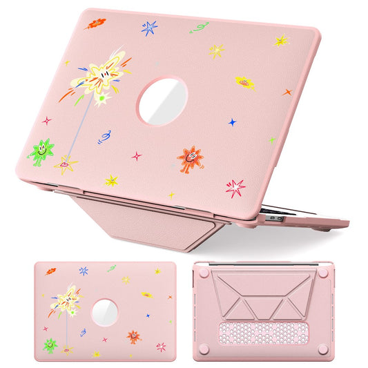 Pattern Printing Laptop Case for MacBook Pro 13 inch (2020) / (2019) / (2018) / (2017) / (2016) Notebook Kickstand Cover