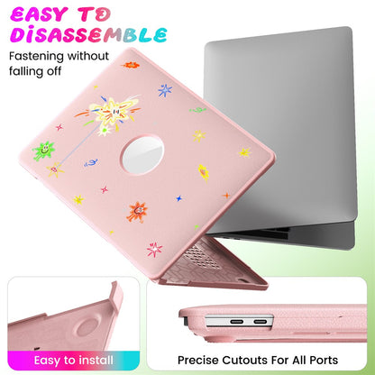 Pattern Printing Laptop Case for MacBook Pro 13 inch (2020) / (2019) / (2018) / (2017) / (2016) Notebook Kickstand Cover