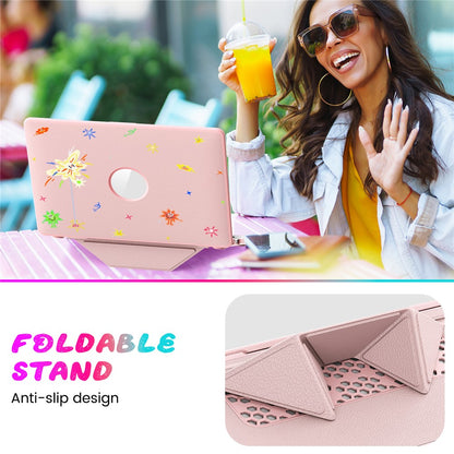 Pattern Printing Laptop Case for MacBook Pro 13 inch (2020) / (2019) / (2018) / (2017) / (2016) Notebook Kickstand Cover
