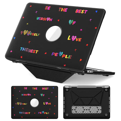 Pattern Printing Laptop Case for MacBook Pro 13 inch (2020) / (2019) / (2018) / (2017) / (2016) Notebook Kickstand Cover
