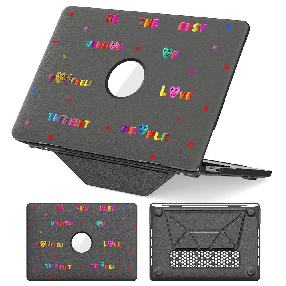 Pattern Printing Laptop Case for MacBook Pro 13 inch (2020) / (2019) / (2018) / (2017) / (2016) Notebook Kickstand Cover