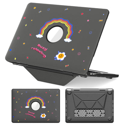 Pattern Printing Laptop Case for MacBook Pro 13 inch (2020) / (2019) / (2018) / (2017) / (2016) Notebook Kickstand Cover