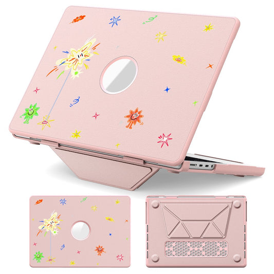 Pattern Printing Laptop Case for MacBook Pro 14 inch (2026) A3427 A3426 / (2025) A3434 A3112 A3185 A3401 / (2024) A2918 A2992 / (2023) A2779 / (2022) / (2021) A2442 Notebook Kickstand Cover