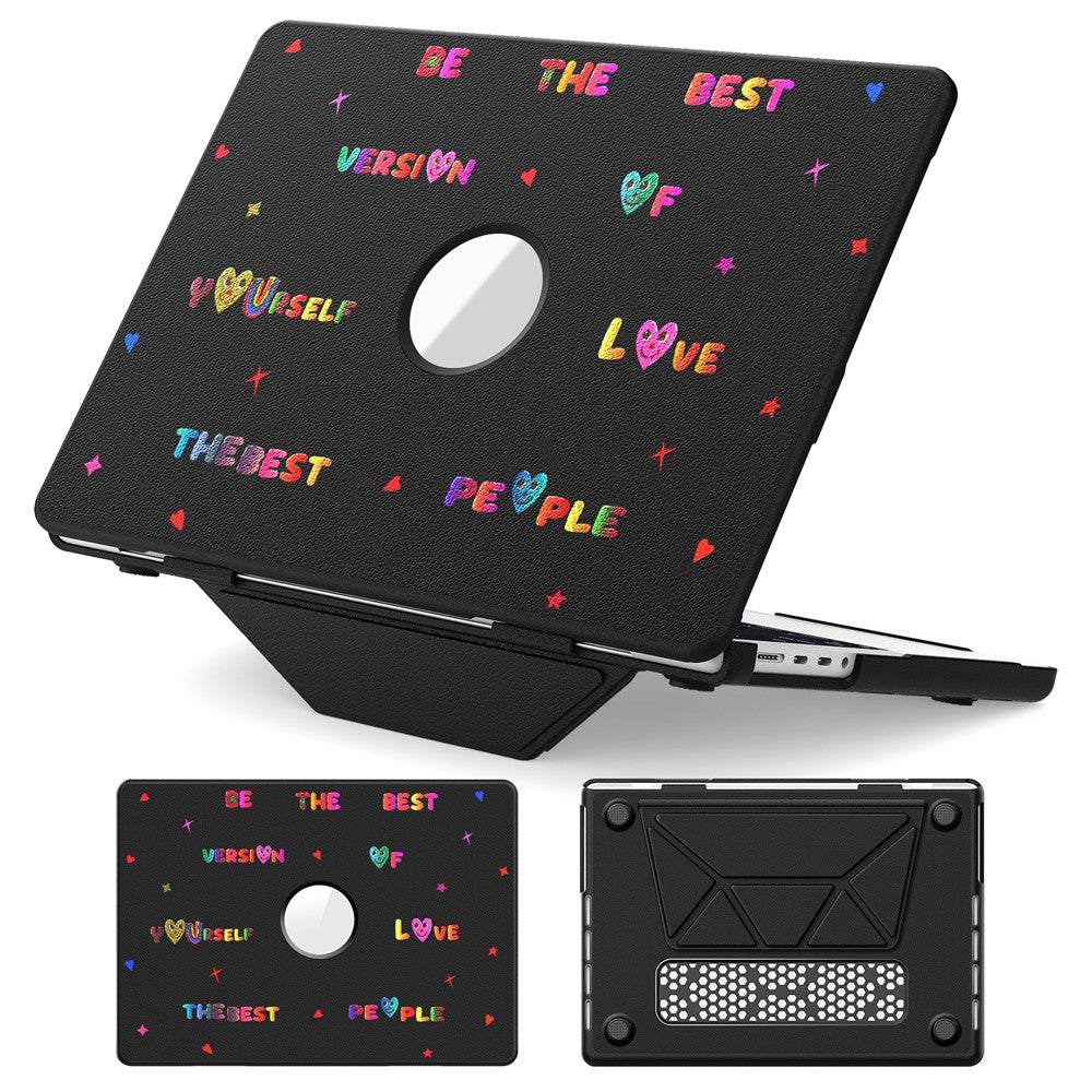 Pattern Printing Laptop Case for MacBook Pro 14 inch (2026) A3427 A3426 / (2025) A3434 A3112 A3185 A3401 / (2024) A2918 A2992 / (2023) A2779 / (2022) / (2021) A2442 Notebook Kickstand Cover