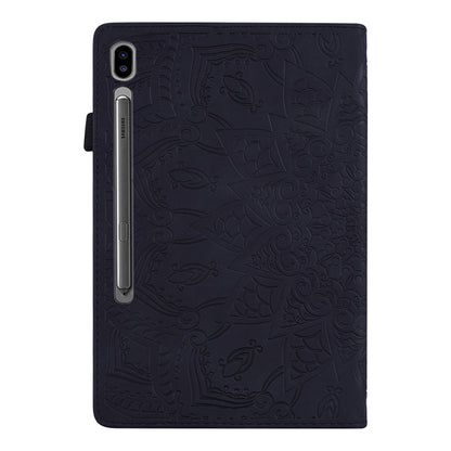 For Samsung Galaxy Tab S11 Ultra Tablet Case Card Slots Leather Cover Flower Pattern