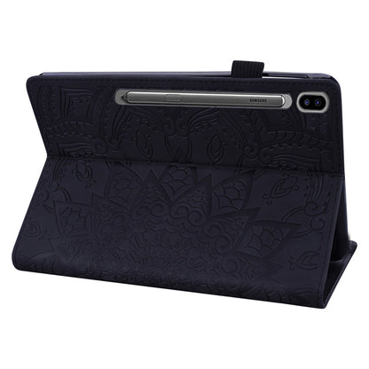 For Samsung Galaxy Tab S11 Ultra Tablet Case Card Slots Leather Cover Flower Pattern