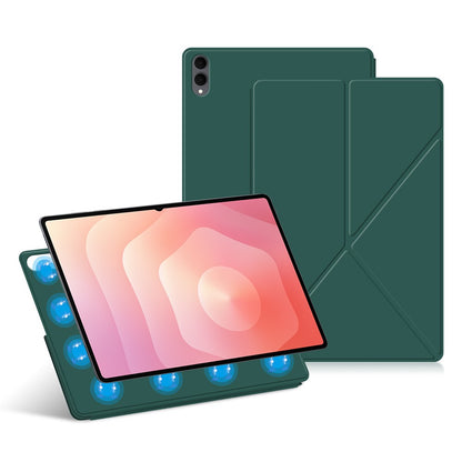 For Samsung Galaxy Tab S11 Ultra Leather Case Origami Stand Magnetic Tablet Cover Auto Wake  /  Sleep