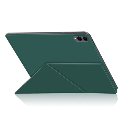 For Samsung Galaxy Tab S11 Ultra Leather Case Origami Stand Magnetic Tablet Cover Auto Wake  /  Sleep