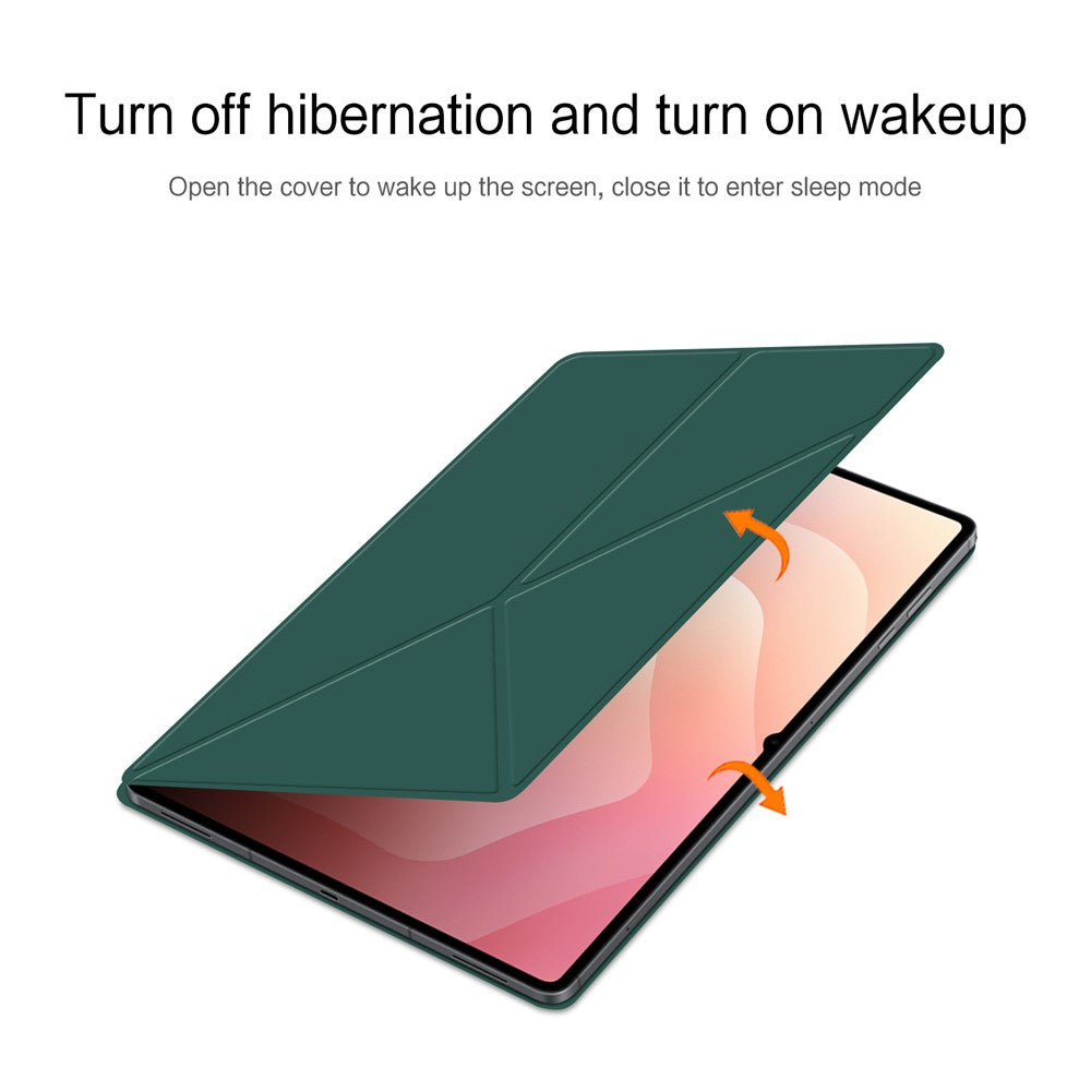 For Samsung Galaxy Tab S11 Ultra Leather Case Origami Stand Magnetic Tablet Cover Auto Wake  /  Sleep