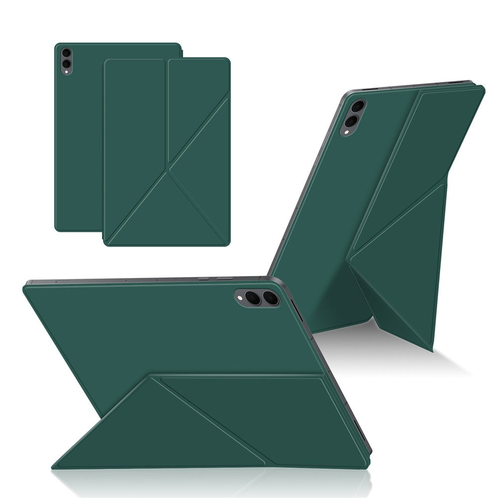 For Samsung Galaxy Tab S11 Ultra Leather Case Origami Stand Magnetic Tablet Cover Auto Wake  /  Sleep