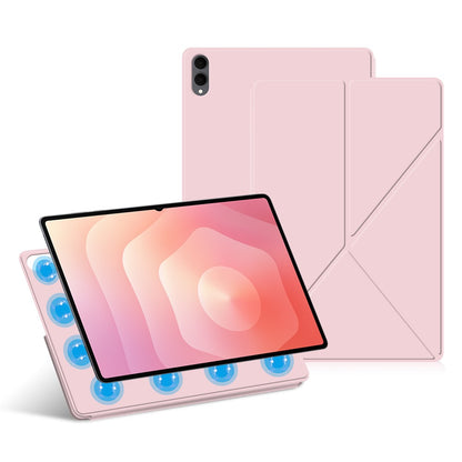 For Samsung Galaxy Tab S11 Ultra Leather Case Origami Stand Magnetic Tablet Cover Auto Wake  /  Sleep