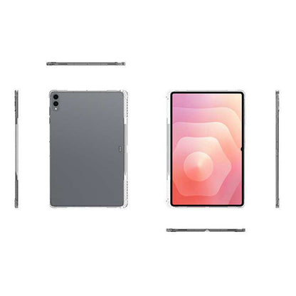 For Samsung Galaxy Tab S11 Ultra Case Reinforced Four Corner Anti-Drop Clear TPU Tablet Cover with Pen Slot