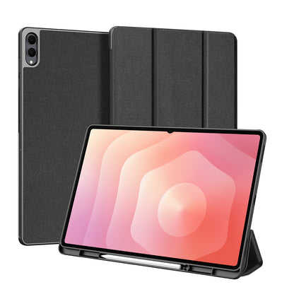 DUX DUCIS For Samsung Galaxy Tab S11 Ultra Case  Domo Series Tri-fold Stand PU Leather Tablet Cover