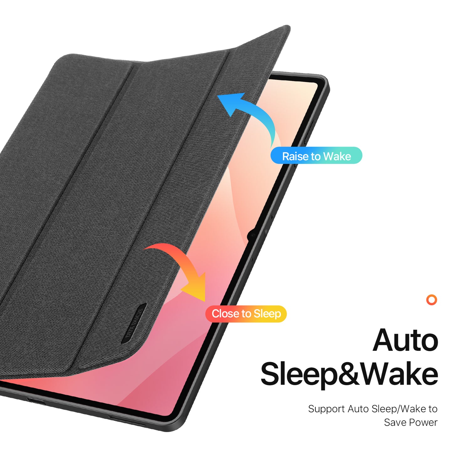 DUX DUCIS For Samsung Galaxy Tab S11 Ultra Case  Domo Series Tri-fold Stand PU Leather Tablet Cover