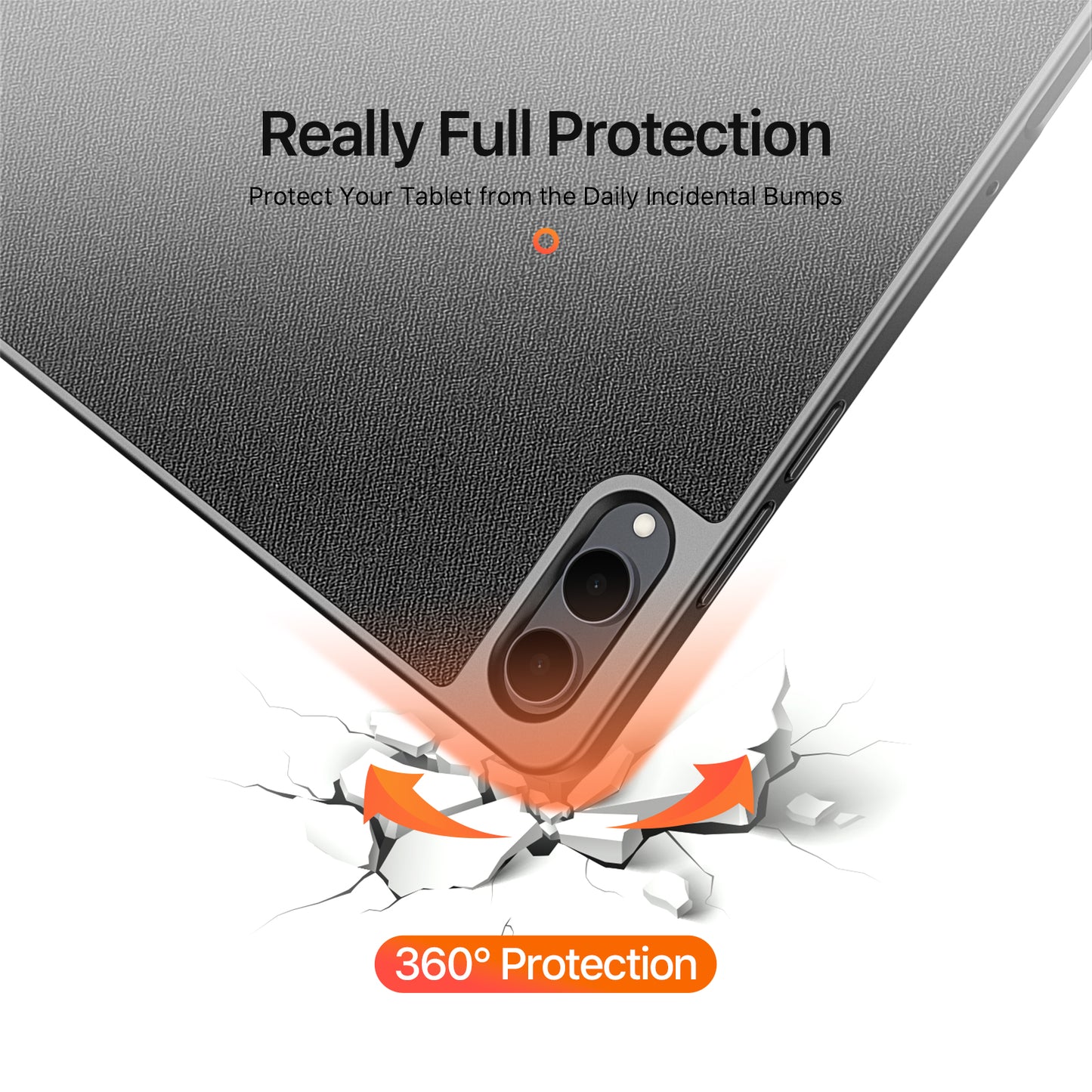 DUX DUCIS For Samsung Galaxy Tab S11 Ultra Case  Domo Series Tri-fold Stand PU Leather Tablet Cover