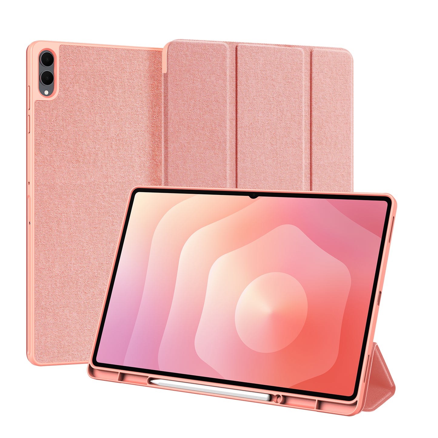 DUX DUCIS For Samsung Galaxy Tab S11 Ultra Case  Domo Series Tri-fold Stand PU Leather Tablet Cover