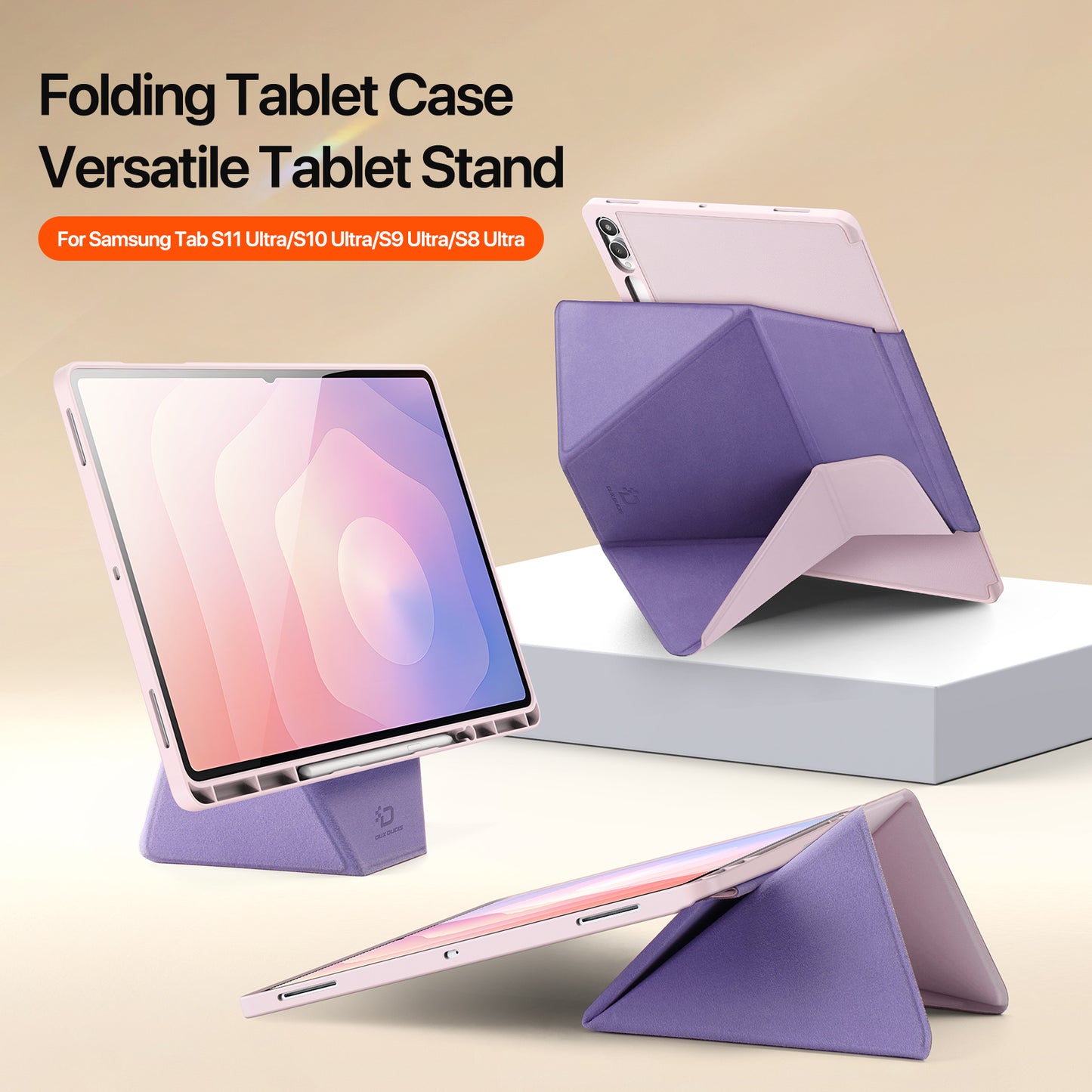 DUX DUCIS For Samsung Galaxy Tab S11 Ultra / S10 Ultra / S9 Ultra Tablet Case  Vers Series Multi-function Folding Stand Leather Cover