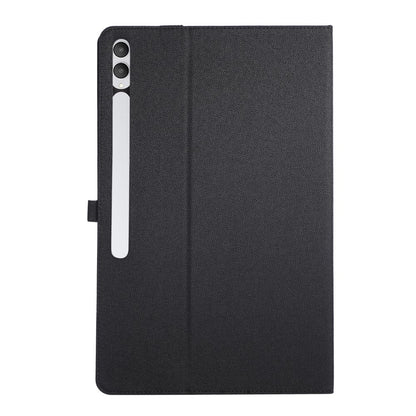 For Samsung Galaxy Tab S11 Ultra Case with Stand Card Holder Cloth Texture Leather Tablet Cover