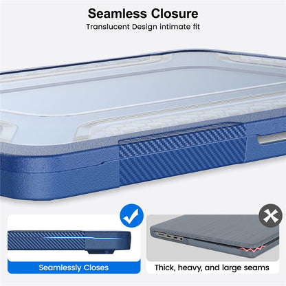 Protective Case with Metal Kickstand for MacBook Air 13 inch (2026) / (2025) / (2024) / (2022) Honeycomb Cooling Design PC+TPU Laptop Cover