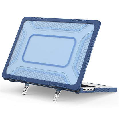 Protective Case with Metal Kickstand for MacBook Pro 14 inch (2026) / (2025) / (2024) / (2023) / (2022) / (2021) Honeycomb Cooling Design PC+TPU Laptop Cover