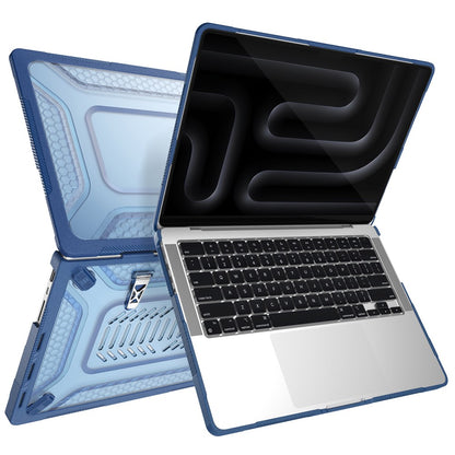 Protective Case with Metal Kickstand for MacBook Pro 14 inch (2026) / (2025) / (2024) / (2023) / (2022) / (2021) Honeycomb Cooling Design PC+TPU Laptop Cover