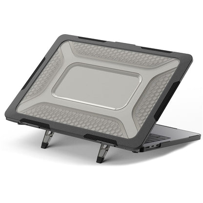 For MacBook Air 13 inch (2026) A3449 / (2025) A3240 / (2024) A3113 / (2022) A2681 Protective Case Anti-Scratch Laptop Hard PC Case with Kickstand