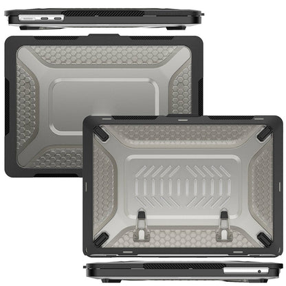 For MacBook Air 13 inch (2026) A3449 / (2025) A3240 / (2024) A3113 / (2022) A2681 Protective Case Anti-Scratch Laptop Hard PC Case with Kickstand