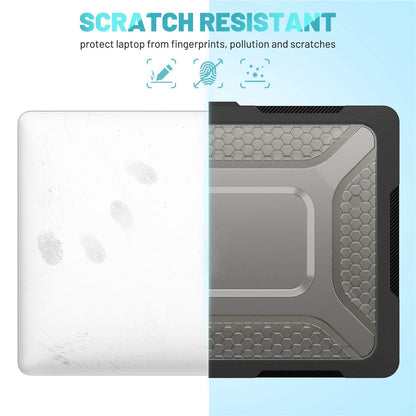 For MacBook Air 13 inch (2026) A3449 / (2025) A3240 / (2024) A3113 / (2022) A2681 Protective Case Anti-Scratch Laptop Hard PC Case with Kickstand