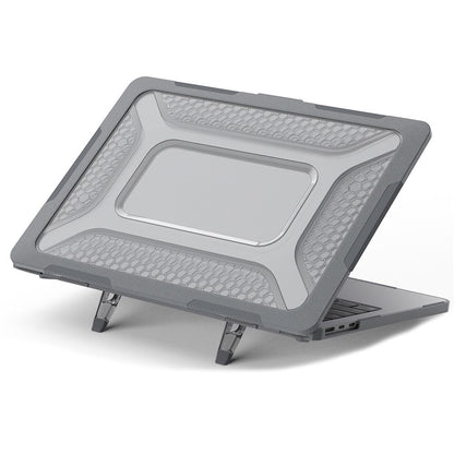 For MacBook Air 13 inch (2026) A3449 / (2025) A3240 / (2024) A3113 / (2022) A2681 Protective Case Anti-Scratch Laptop Hard PC Case with Kickstand