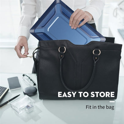 For MacBook Pro 16 inch (2019) A2141 Laptop Cover Dual Layer Hard PC Soft TPU Shell Case with Kickstand