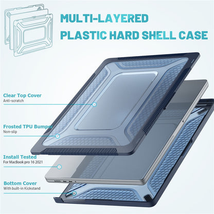 For MacBook Pro 16 inch (2026) A3429 A3428 / (2025) A3186 A3403 / (2024) A2991 / (2023) A2780 / (2021) A2485 M1 Pro / M1 Max Laptop Case Kickstand Hard PC Cover