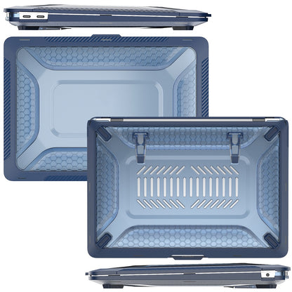For MacBook Air 13 inch (2020) M1 A2337, A2179 / MacBook Air 13 inch (2018) A1932 Laptop Case Hard PC Soft TPU Kickstand Drop Tested Cover