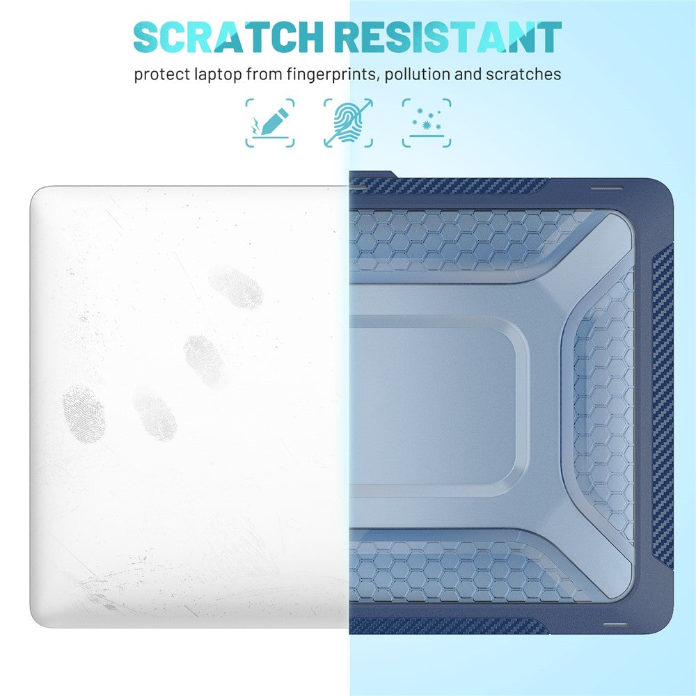 For MacBook Air 13 inch (2020) M1 A2337, A2179 / MacBook Air 13 inch (2018) A1932 Laptop Case Hard PC Soft TPU Kickstand Drop Tested Cover