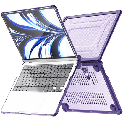 For MacBook Air 13 inch (2026) A3449 / (2025) A3240 / (2024) A3113 / (2022) A2681 Laptop Case PC + TPU Kickstand Heat Dissipation Cover