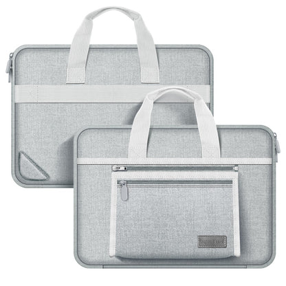 15-15.6 inch Laptop Sleeve Waterproof Oxford Cloth Notebook Handbag with Small Detachable Bag