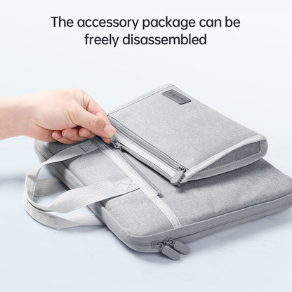 15-15.6 inch Laptop Sleeve Waterproof Oxford Cloth Notebook Handbag with Small Detachable Bag