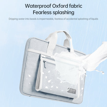 15-15.6 inch Laptop Sleeve Waterproof Oxford Cloth Notebook Handbag with Small Detachable Bag