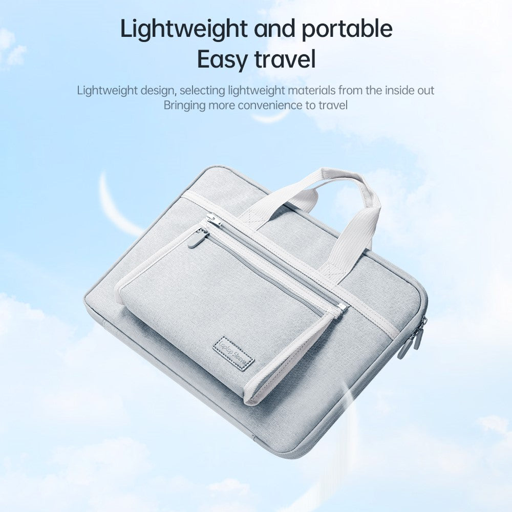 15-15.6 inch Laptop Sleeve Waterproof Oxford Cloth Notebook Handbag with Small Detachable Bag