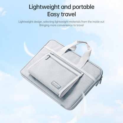 13-14 inch Laptop Handbag Waterproof Oxford Cloth Notebook PC Protective Sleeve with Small Detachable Bag